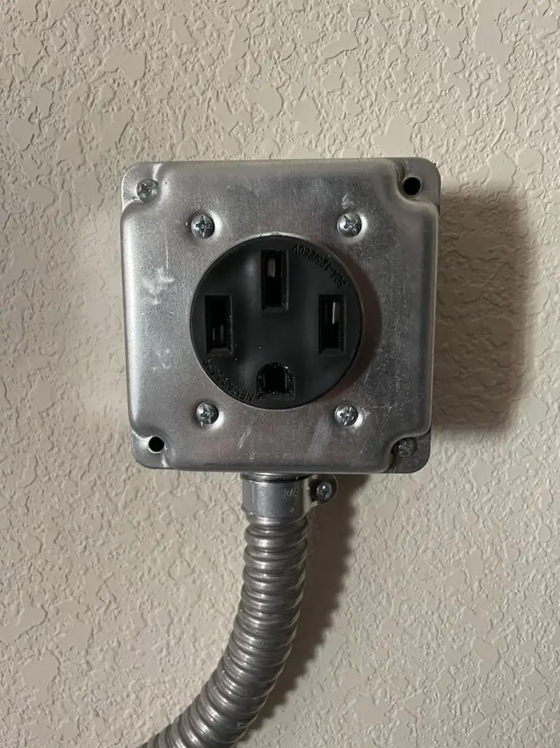 NEMA 14-50 outlet installed for Smart Home Electrical in Murrells Inlet